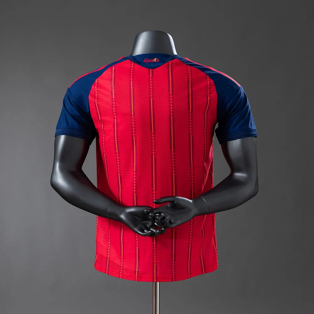 Mens Spain 2026 World Cup Home Jersey Player Version (Champion 2-Star Version)