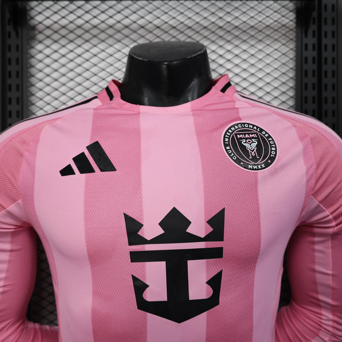 Inter Miami CF Home Pink Soccer Jersey Player Version Shirt Long sleeve 2025-26