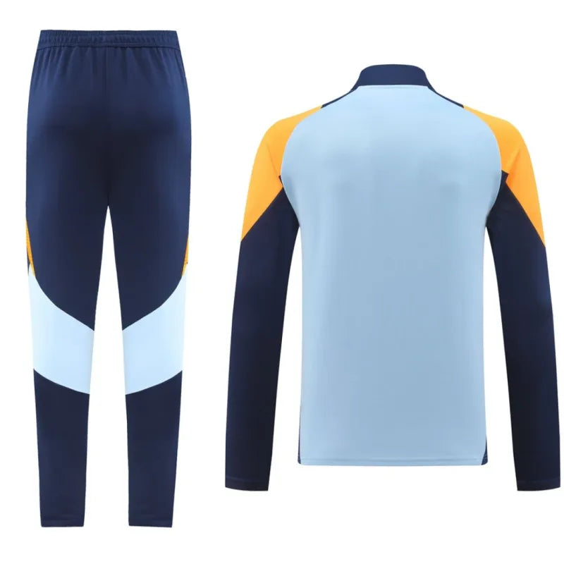 2024-25 Real Madrid Zipper Sweatshirt Kit(Top+Pants)