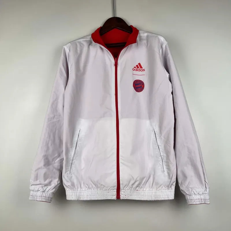 2023-2024 Bayern Munich Reversible Windbreaker (Red-white)Soccer Jersey 1:1 Thai Quality