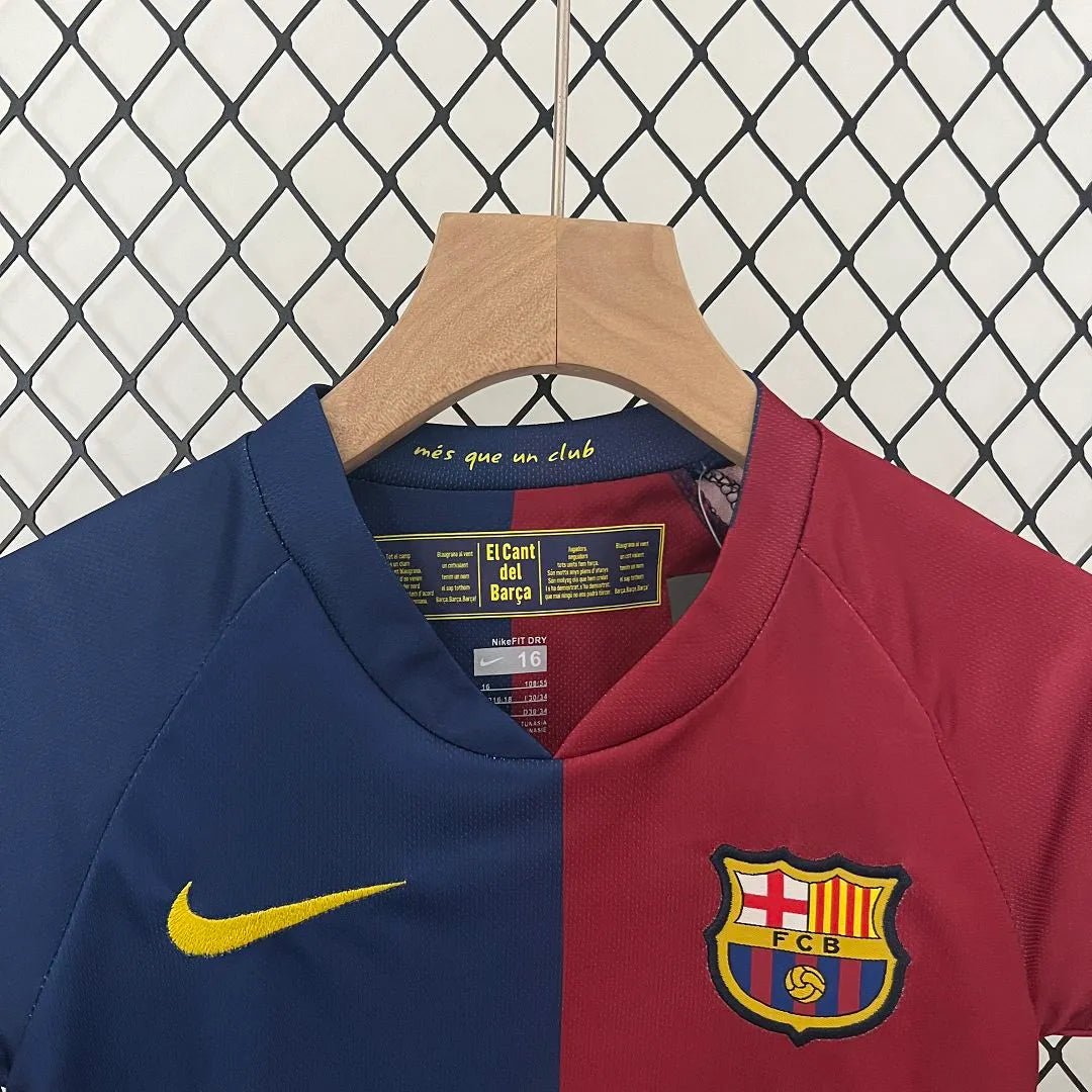 Barcelona 08-09 Home Retro Kids Kits Football Jersey