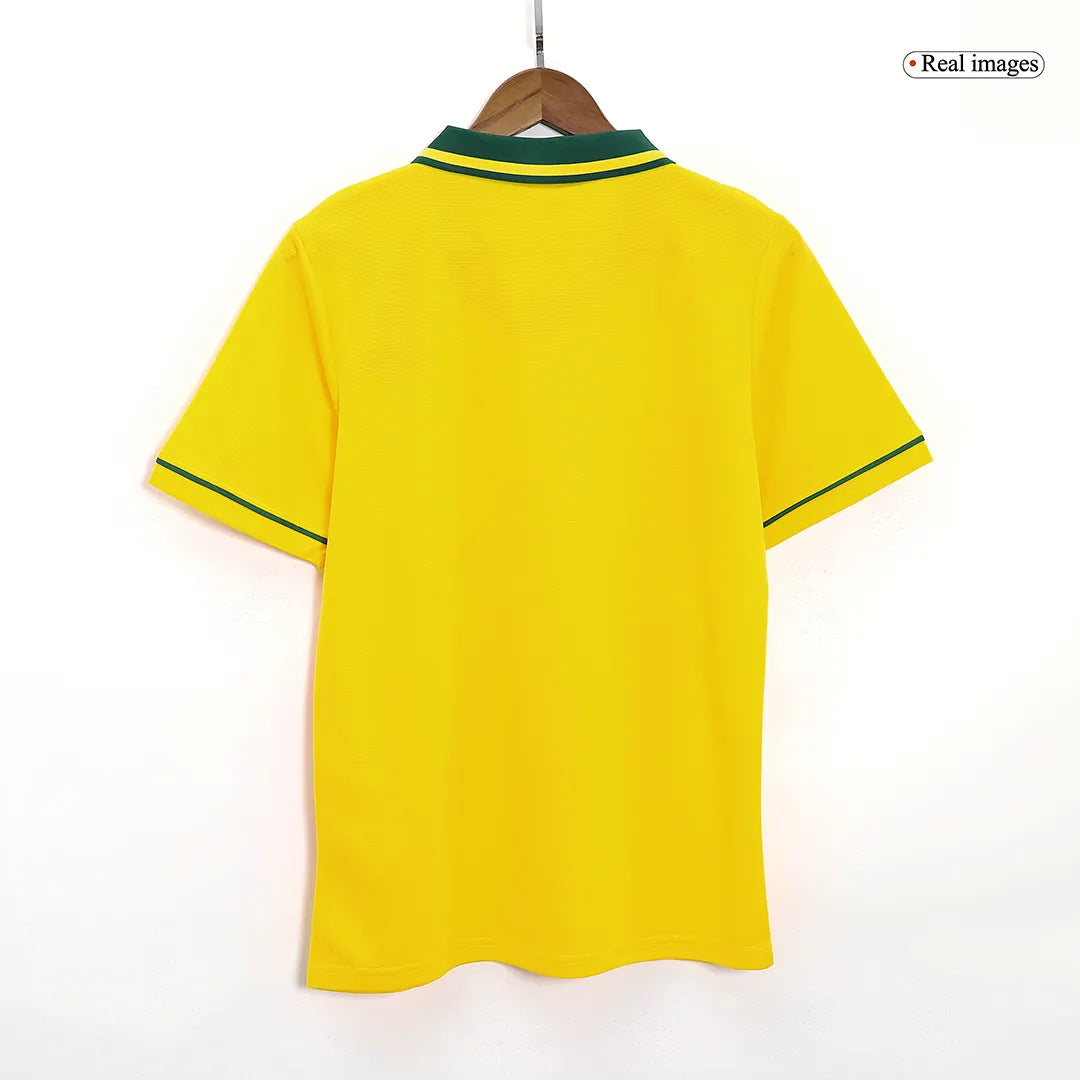 Brazil Jersey Custom Home Soccer Retro Jersey 1993-94