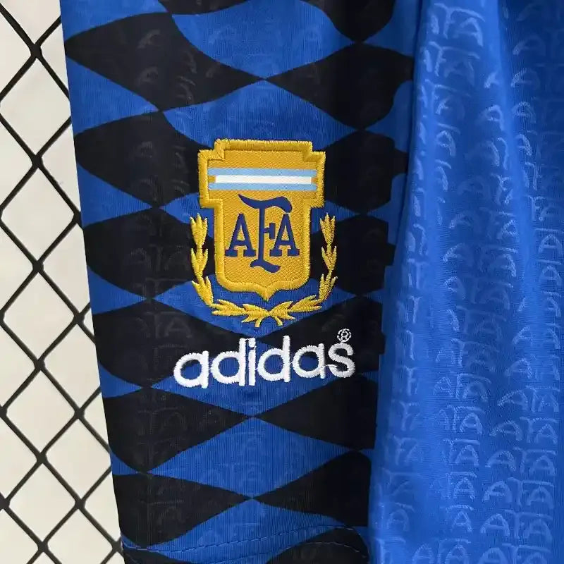 Retro Argentina Nation Jersey #10 Away Soccer Uniform Kids And Adult Kit 1994