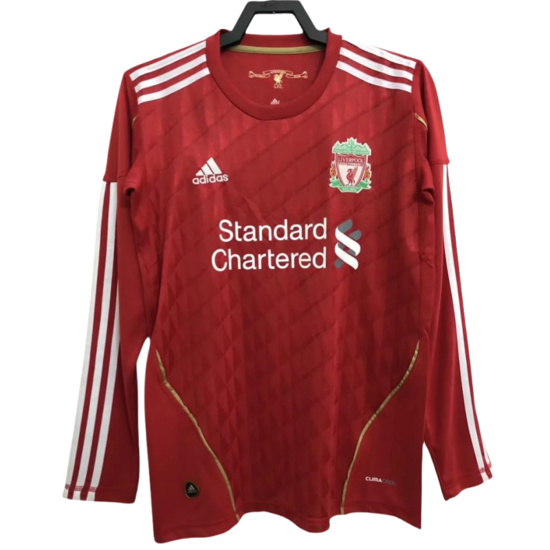 Retro Liverpool FC Home Football Jersey Long Sleeve 2010/2011