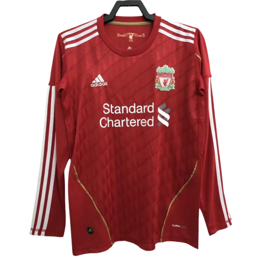 Retro Liverpool FC Home Football Jersey Long Sleeve 2010/2011