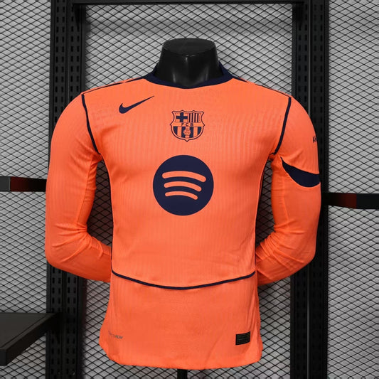 Player Version 25-26 Barcelona Third Long Sleeve Jersey