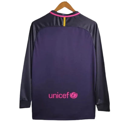 Barcelona Retro Long Sleeve Away Football Shirt 2015-16