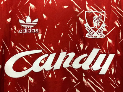 Liverpool Retro Long Sleeve Home Football Shirt 1989/1991