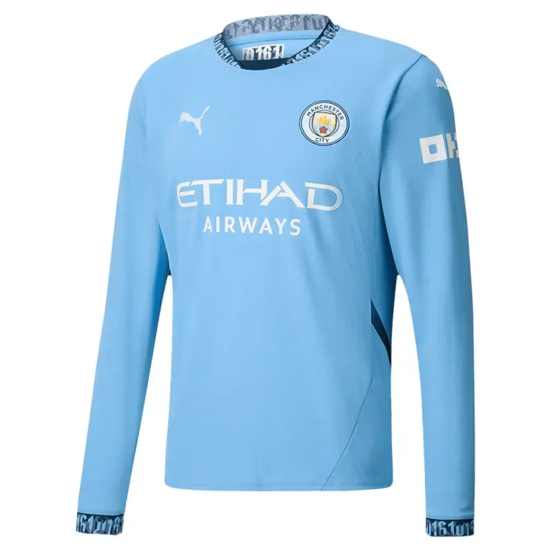 Manchester City Home Long Sleeve Jersey 2024-25