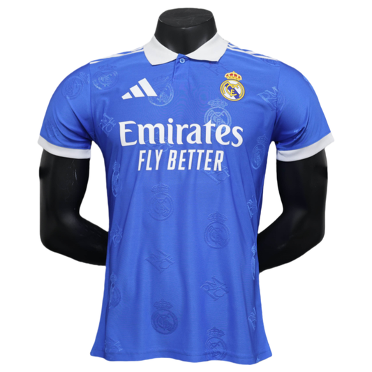 Real Madrid Men's Polo Shirt Biue 25-26