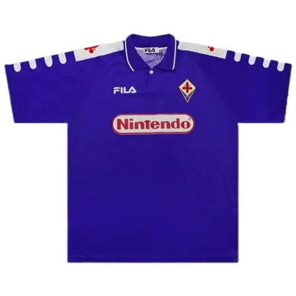 Fiorentina RUI COSTA #10 BATISTUTA #9 Retro 1998/99 Jersey Home