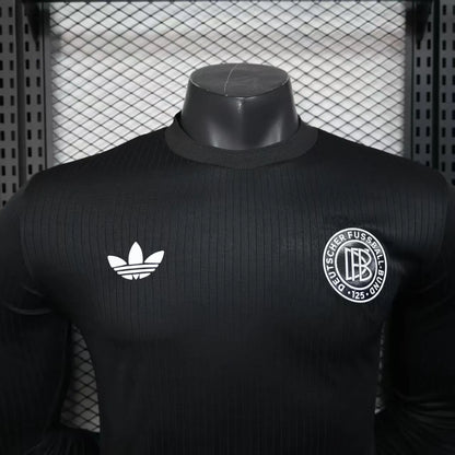 Player Version 2025 Germany Black 125Th Anniversary Long Sleeve Jersey