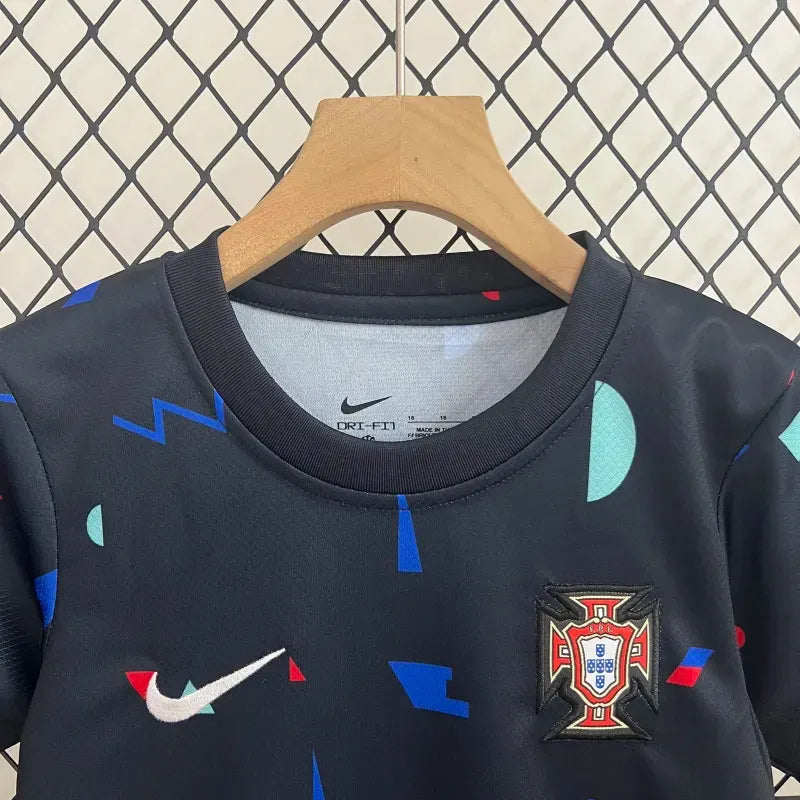 2024 Portugal Grey Training Kid Kits Youth Apparels Sport Jersey