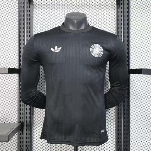 Player Version 2025 Germany Black 125Th Anniversary Long Sleeve Jersey