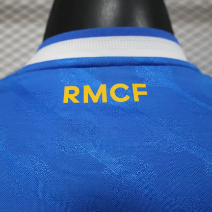 Player Version 25-26 Real Madrid Third Blue Long Sleeve Jersey