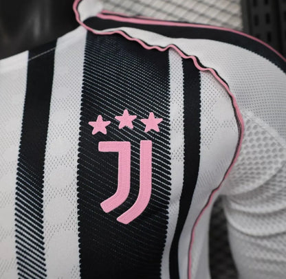 Player Version 25-26 Juventus Home Long Sleeve Jersey