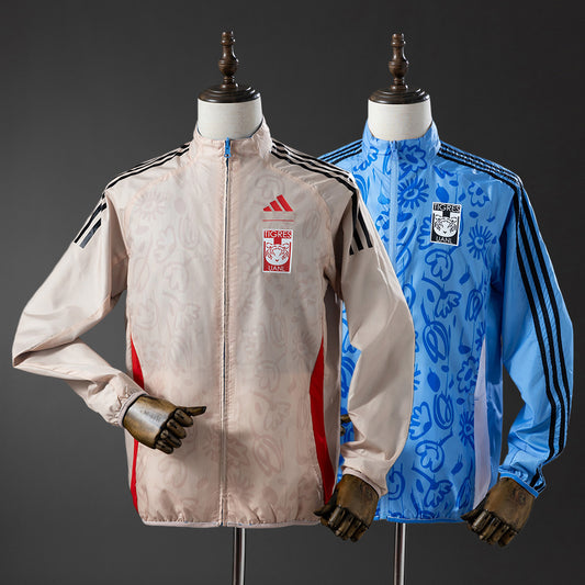 Tigres Reversible Jacket Windbreaker - Beige & Blue