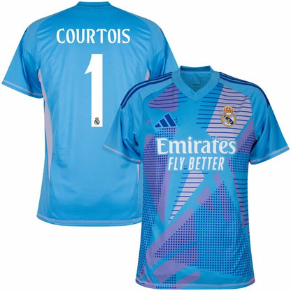 Real Madrid Home GK Courtois 1 Shirt 2024-2025 Size：S-4XL