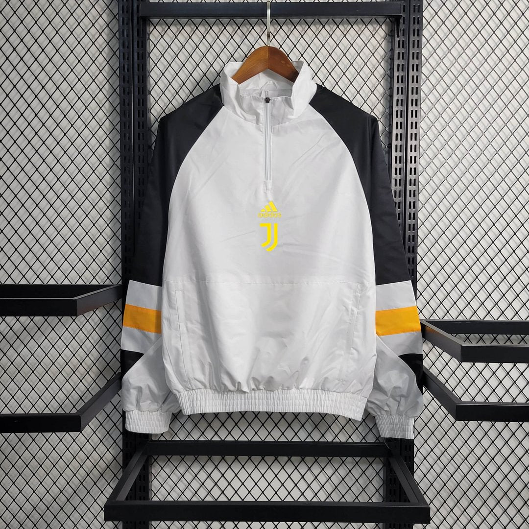 2023/2024 Juventus Windbreaker White Football Shirt