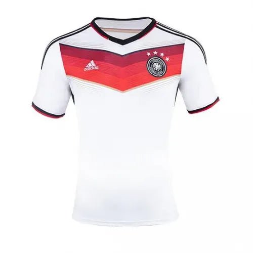 Germany 4 Star 2014 Retro Jersey Home World Cup