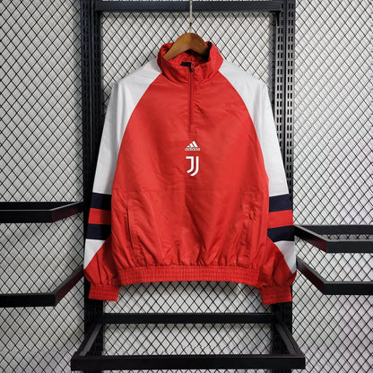 2023/2024 Juventus Windbreaker Red Football Shirt
