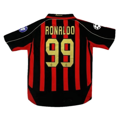 2006-07 AC Milan Ronaldo #99 Maldini #3 Kakà #22 Retro Jersey Home Replica