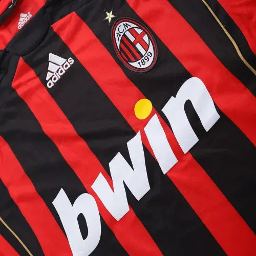 2006-07 AC Milan Retro Jersey Home Long Sleeve