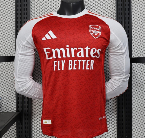 Player Version 25-26 Arsenal Home Long Sleeve Jersey