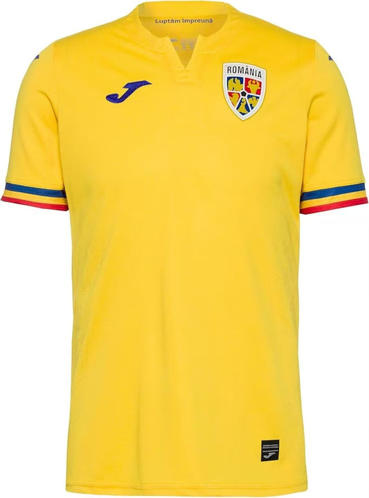 Romania Nation Home Soccer Jersey Replica 2024 EURO 2024