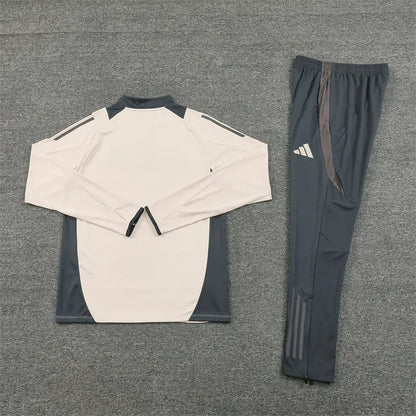 Real Madrid Zipper Sweatshirt Kit(Top+Pants) 2024-25