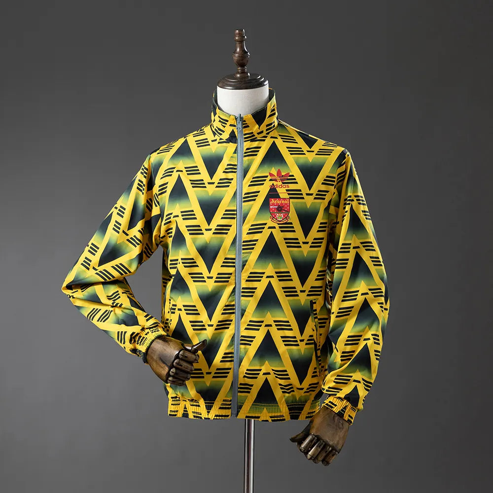 Arsenal Reversible Jacket Windbreaker - Yellow & Grey