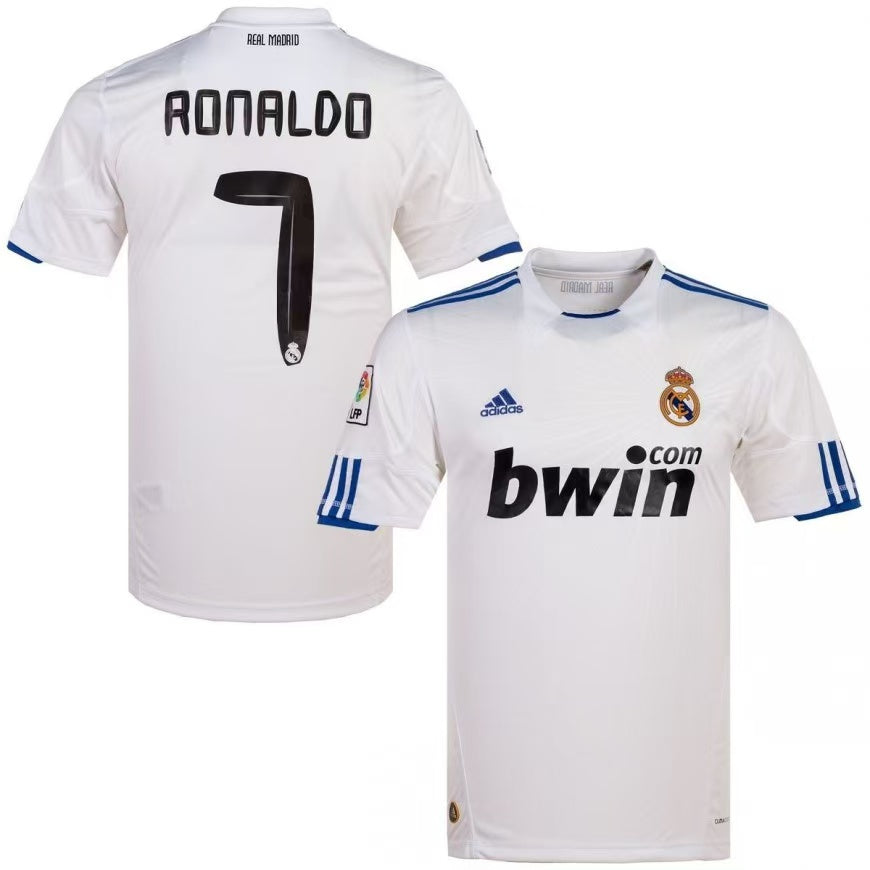 RONALDO 7# 2010-11 Real Madrid Home Retro Jersey