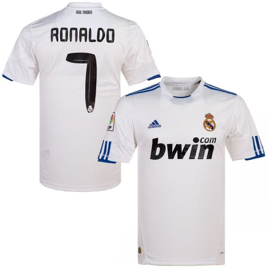 RONALDO 7# 2010-11 Real Madrid Home Retro Jersey