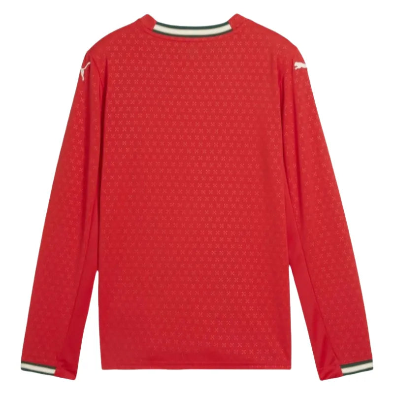 Authentic Puma Soccer Jersey Portugal Home Shirt Long Sleeve 2025