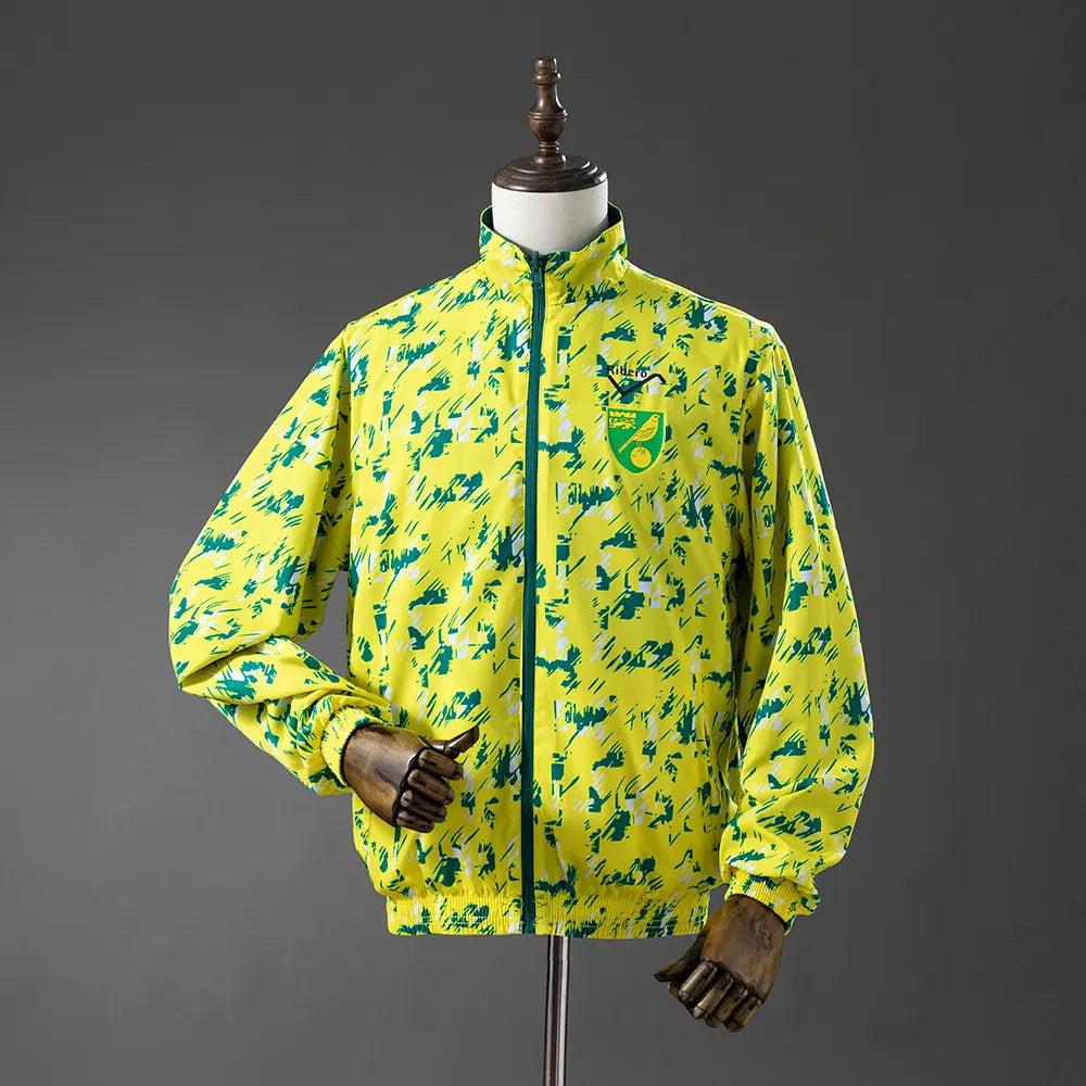 Norwich City Reversible Jacket Windbreaker - Blue & Yellow