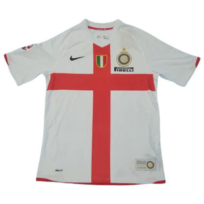 Inter Milan Figo #7 Retro 2007/08 Jersey 100th Anniversary Away