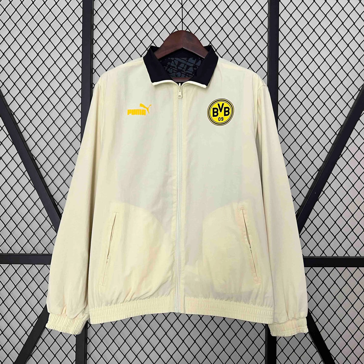 2024 Dortmund Trench Coat Reversible Windbreaker Double-Sides Jacket Sport