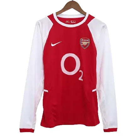 02-04 Arsenal Retro Home Long Sleeve Jersey