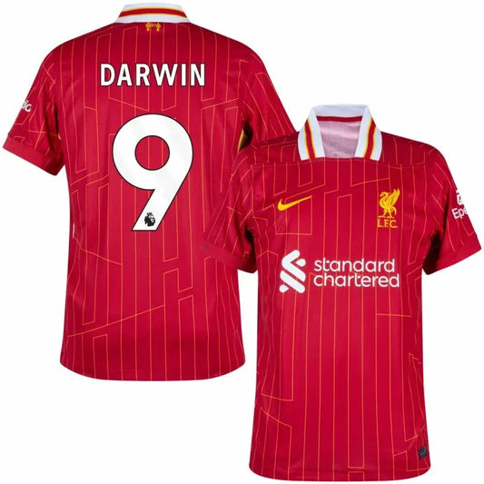 Liverpool Home Darwin 9 Shirt 2024-2025 (Premier League) Size S-4XL