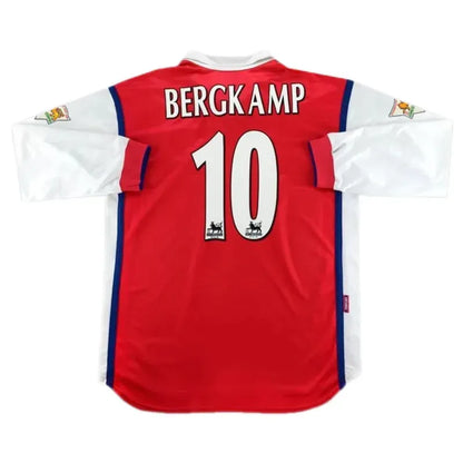 98-99 Arsenal Bergkamp #10 Retro Jersey Long Sleeve