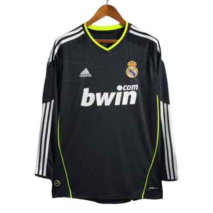 Real Madrid Away Retro Jersey Long Sleeve Shirt 10-11
