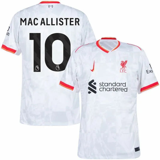 Liverpool Third Away Mac Allister 10 Jersey 2024-2025 (Premier League) Size: S-4XL