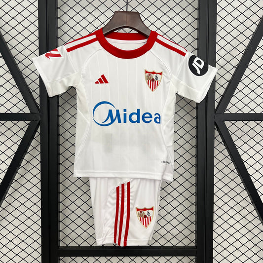 25-26 Kids Sevilla FC Home Jersey