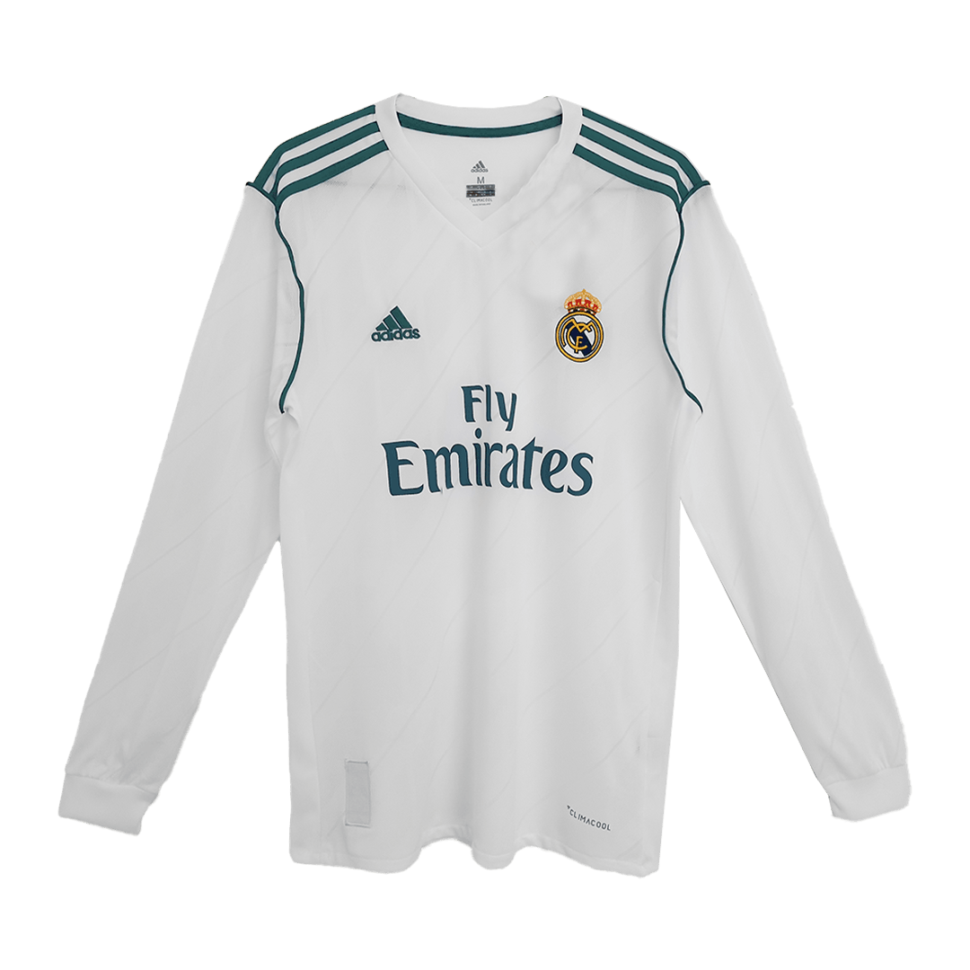 Adidas Real Madrid Retro Home Long Sleeve Jersey 2017-18
