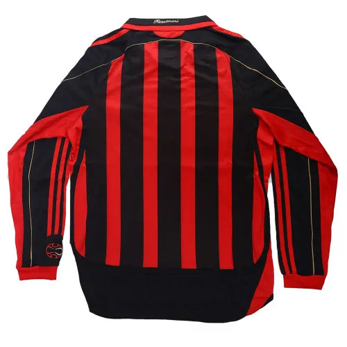2006-07 AC Milan Retro Jersey Home Long Sleeve