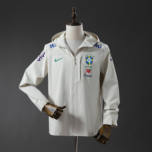 Brazil Windproof Jacket-Off White