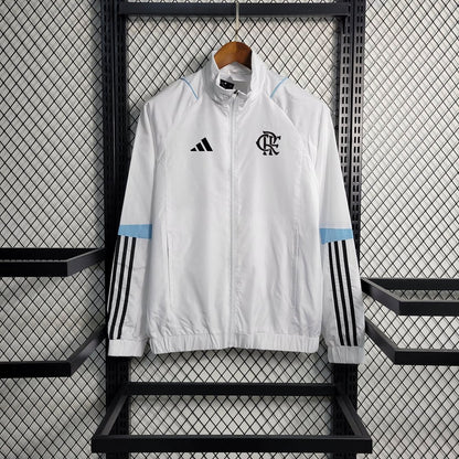 2023/2024 Flamengo Windbreaker White Football Shirt