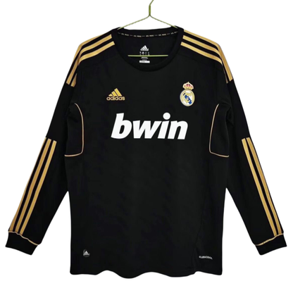 Real Madrid Retro Jersey Away Long Sleeve Shirt 2011-12