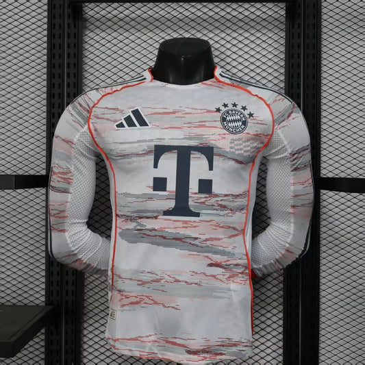 Player Version 25-26 Bayern Munich Away Long Sleeve Jersey