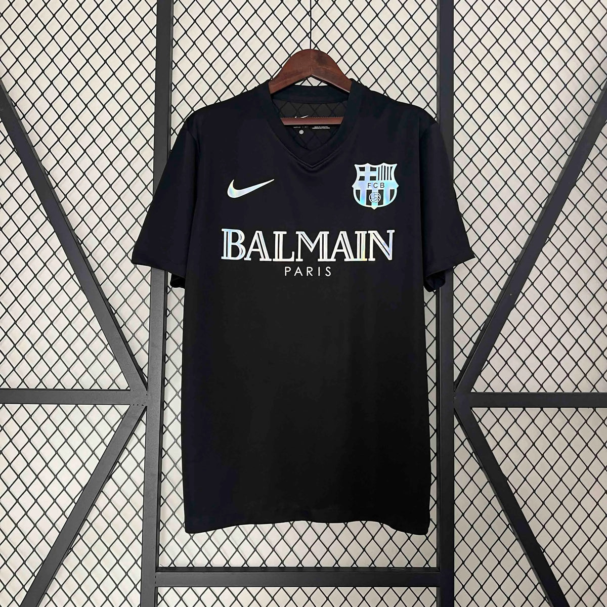 24-25 Barcelona Black Reflective Special Edition Soccer Shirt
